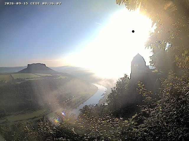 Archiv Foto Webcam Festung Königstein - Friedrichsburg