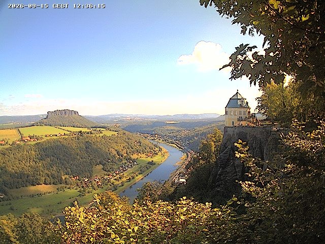 Archiv Foto Webcam Festung Königstein - Friedrichsburg