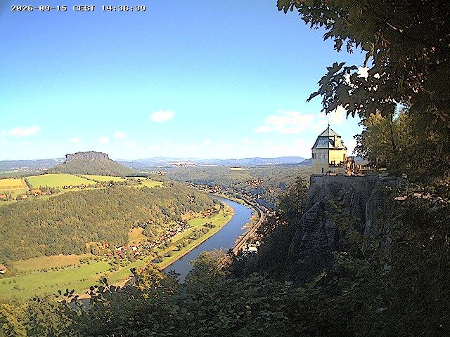 Archiv Foto Webcam Festung Königstein - Friedrichsburg