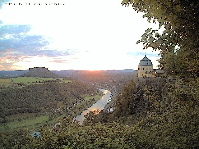 Archiv Foto Webcam Festung Königstein - Friedrichsburg