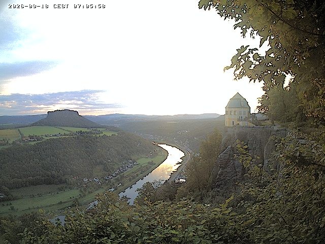 Archiv Foto Webcam Festung Königstein - Friedrichsburg
