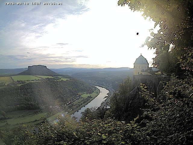 Archiv Foto Webcam Festung Königstein - Friedrichsburg