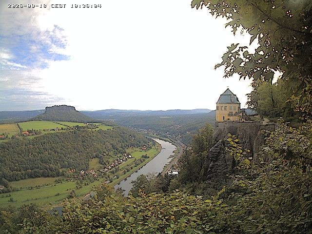 Archiv Foto Webcam Festung Königstein - Friedrichsburg