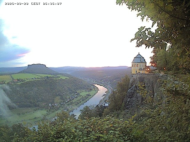 Archiv Foto Webcam Festung Königstein - Friedrichsburg