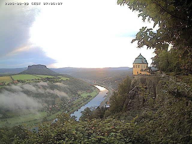 Archiv Foto Webcam Festung Königstein - Friedrichsburg
