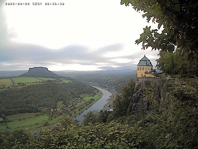 Archiv Foto Webcam Festung Königstein - Friedrichsburg