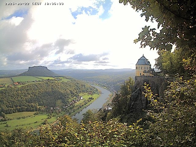 Archiv Foto Webcam Festung Königstein - Friedrichsburg