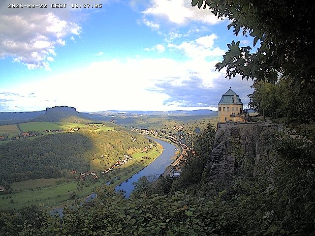 Archiv Foto Webcam Festung Königstein - Friedrichsburg