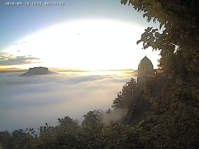 Archiv Foto Webcam Festung Königstein - Friedrichsburg