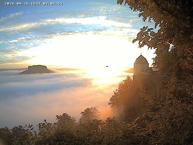 Archiv Foto Webcam Festung Königstein - Friedrichsburg
