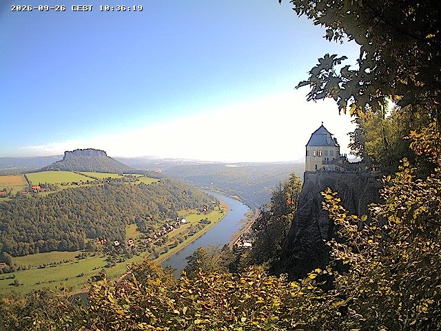 Archiv Foto Webcam Festung Königstein - Friedrichsburg