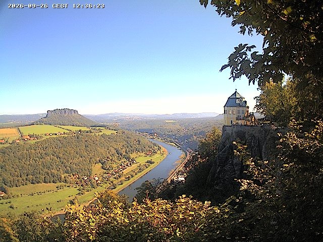 Archiv Foto Webcam Festung Königstein - Friedrichsburg