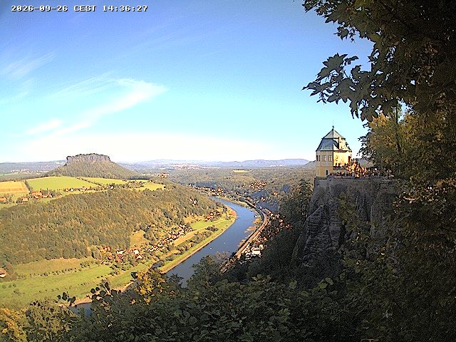 Archiv Foto Webcam Festung Königstein - Friedrichsburg