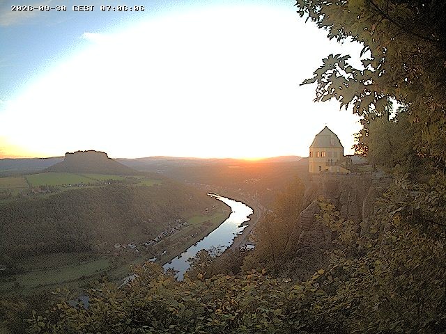 Archiv Foto Webcam Festung Königstein - Friedrichsburg