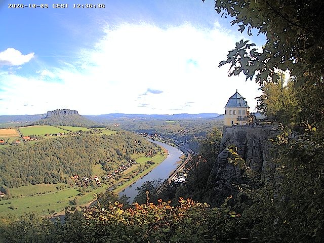 Archiv Foto Webcam Festung Königstein - Friedrichsburg