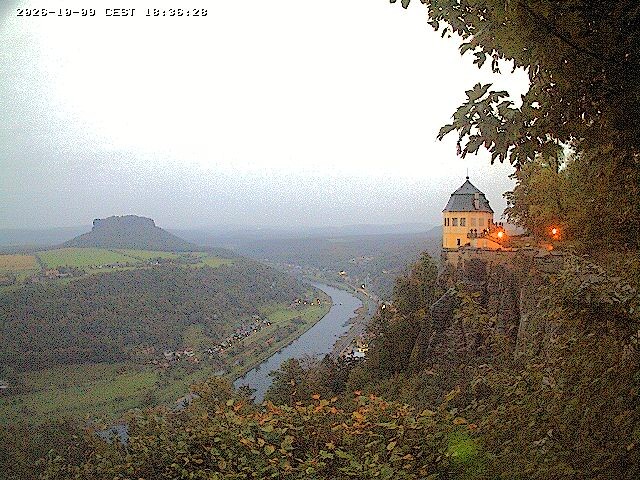 Archiv Foto Webcam Festung Königstein - Friedrichsburg