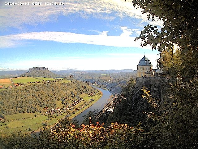 Archiv Foto Webcam Festung Königstein - Friedrichsburg