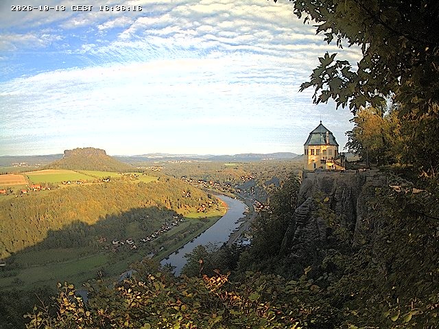 Archiv Foto Webcam Festung Königstein - Friedrichsburg