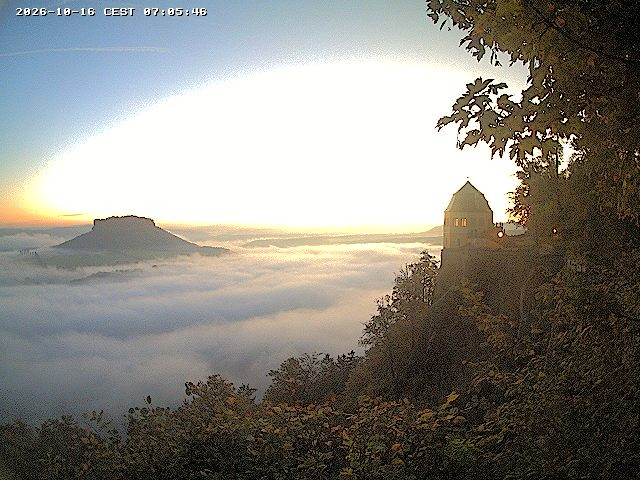 Archiv Foto Webcam Festung Königstein - Friedrichsburg