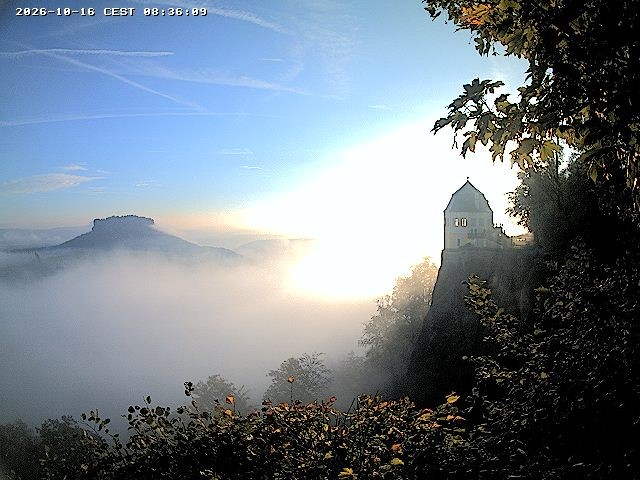 Archiv Foto Webcam Festung Königstein - Friedrichsburg