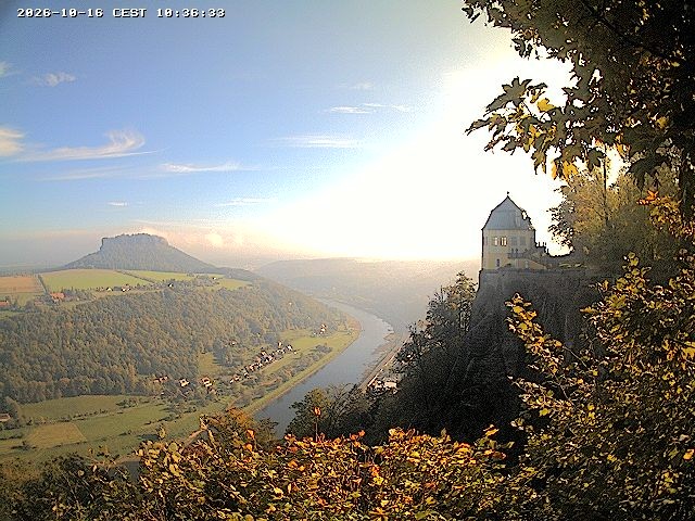 Archiv Foto Webcam Festung Königstein - Friedrichsburg