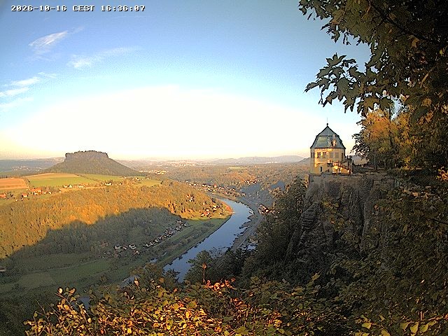 Archiv Foto Webcam Festung Königstein - Friedrichsburg