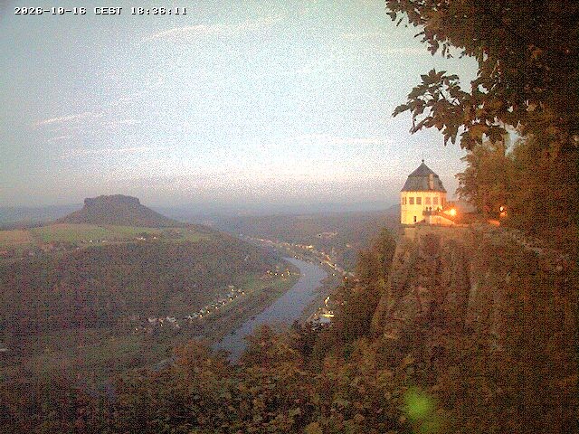 Archiv Foto Webcam Festung Königstein - Friedrichsburg
