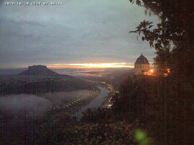 Archiv Foto Webcam Festung Königstein - Friedrichsburg