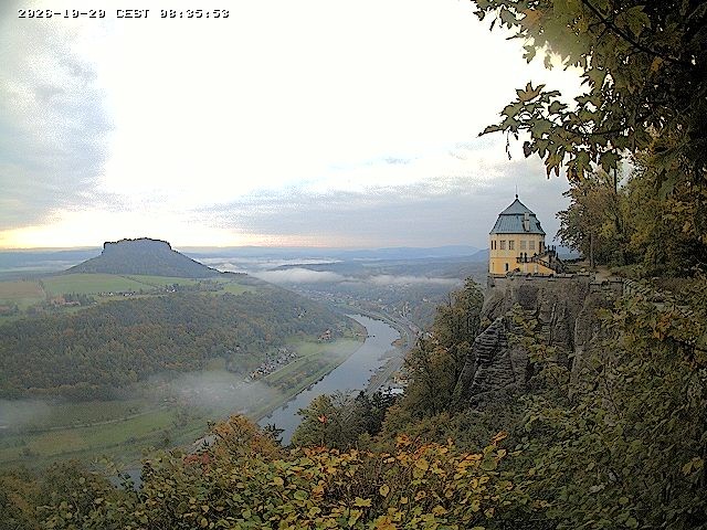 Archiv Foto Webcam Festung Königstein - Friedrichsburg