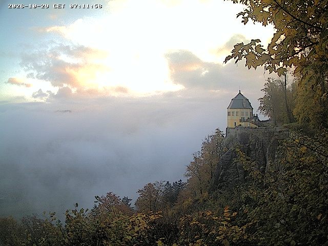 Archiv Foto Webcam Festung Königstein - Friedrichsburg