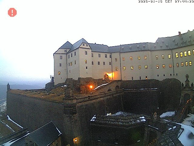 Archived image Webcam Fort Koenigstein entrance area