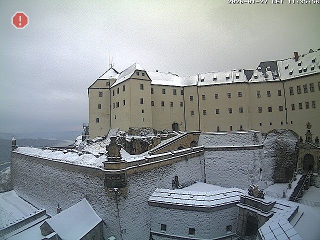 Archiv Foto Webcam Festung Königstein: Eingangsbereich