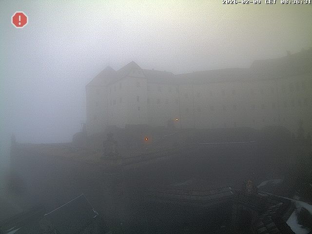 Archived image Webcam Fort Koenigstein entrance area