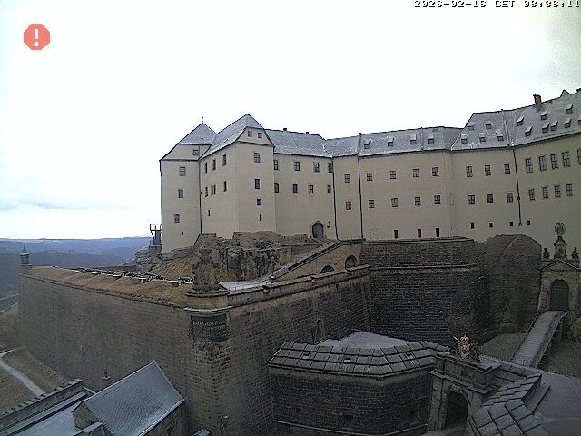 Archiv Foto Webcam Festung Königstein: Eingangsbereich
