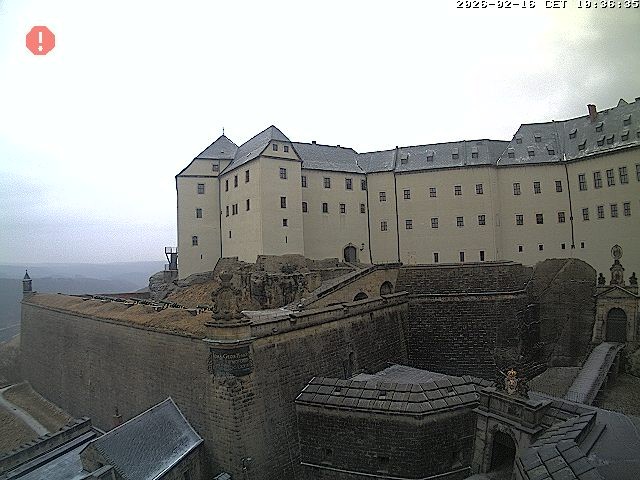 Archiv Foto Webcam Festung Königstein: Eingangsbereich