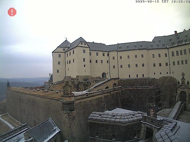 Archiv Foto Webcam Festung Königstein: Eingangsbereich