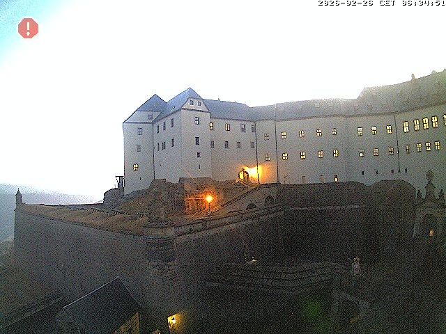 Archived image Webcam Fort Koenigstein entrance area