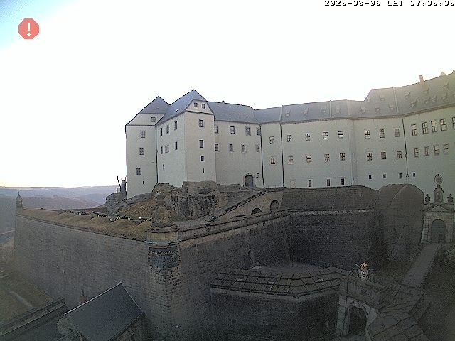 Archiv Foto Webcam Festung Königstein: Eingangsbereich