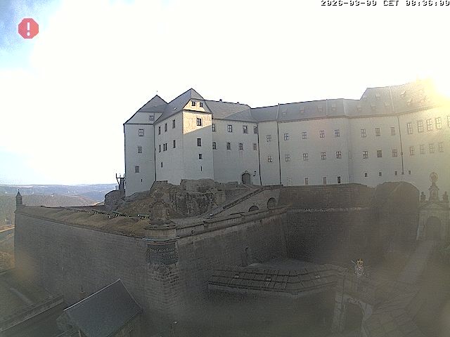 Archiv Foto Webcam Festung Königstein: Eingangsbereich