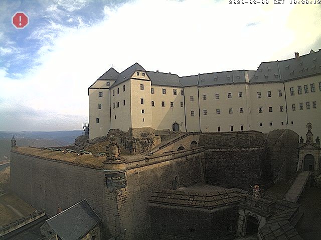 Archiv Foto Webcam Festung Königstein: Eingangsbereich