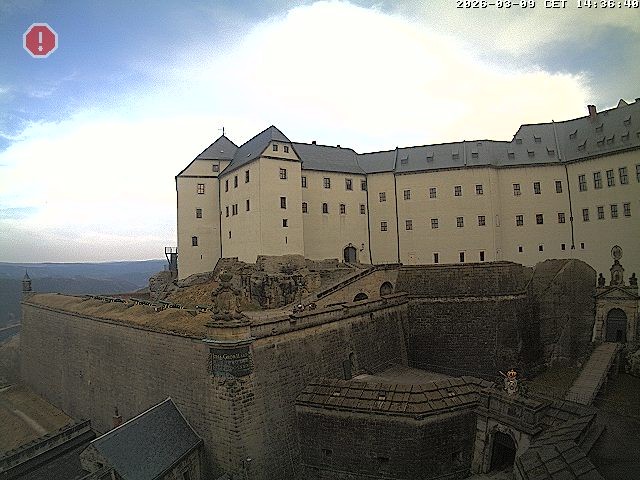 Archiv Foto Webcam Festung Königstein: Eingangsbereich