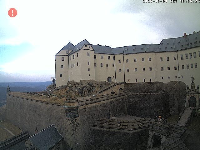 Archiv Foto Webcam Festung Königstein: Eingangsbereich