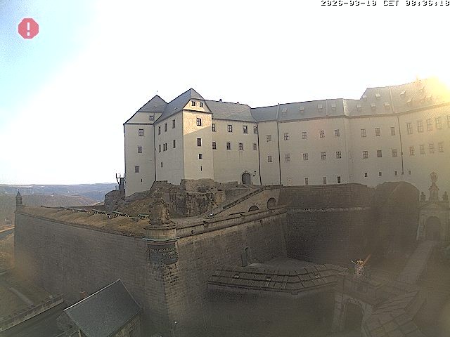 Archived image Webcam Fort Koenigstein entrance area
