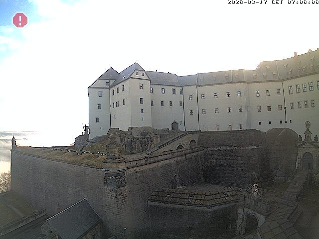 Archiv Foto Webcam Festung Königstein: Eingangsbereich