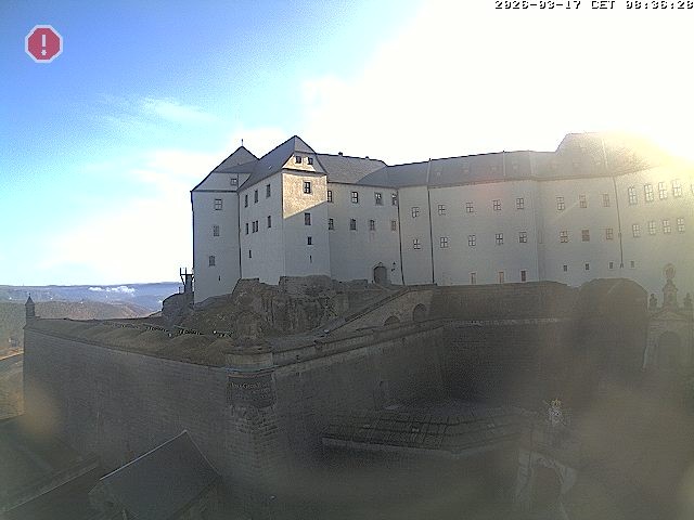 Archiv Foto Webcam Festung Königstein: Eingangsbereich