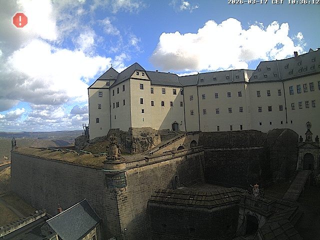 Archiv Foto Webcam Festung Königstein: Eingangsbereich