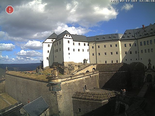 Archiv Foto Webcam Festung Königstein: Eingangsbereich