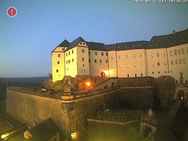 Archiv Foto Webcam Festung Königstein: Eingangsbereich