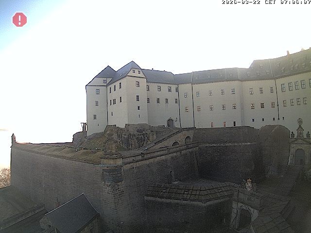 Archiv Foto Webcam Festung Königstein: Eingangsbereich