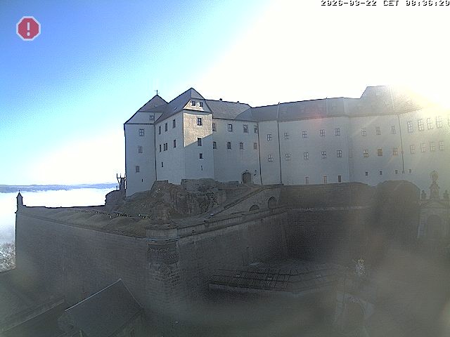 Archiv Foto Webcam Festung Königstein: Eingangsbereich